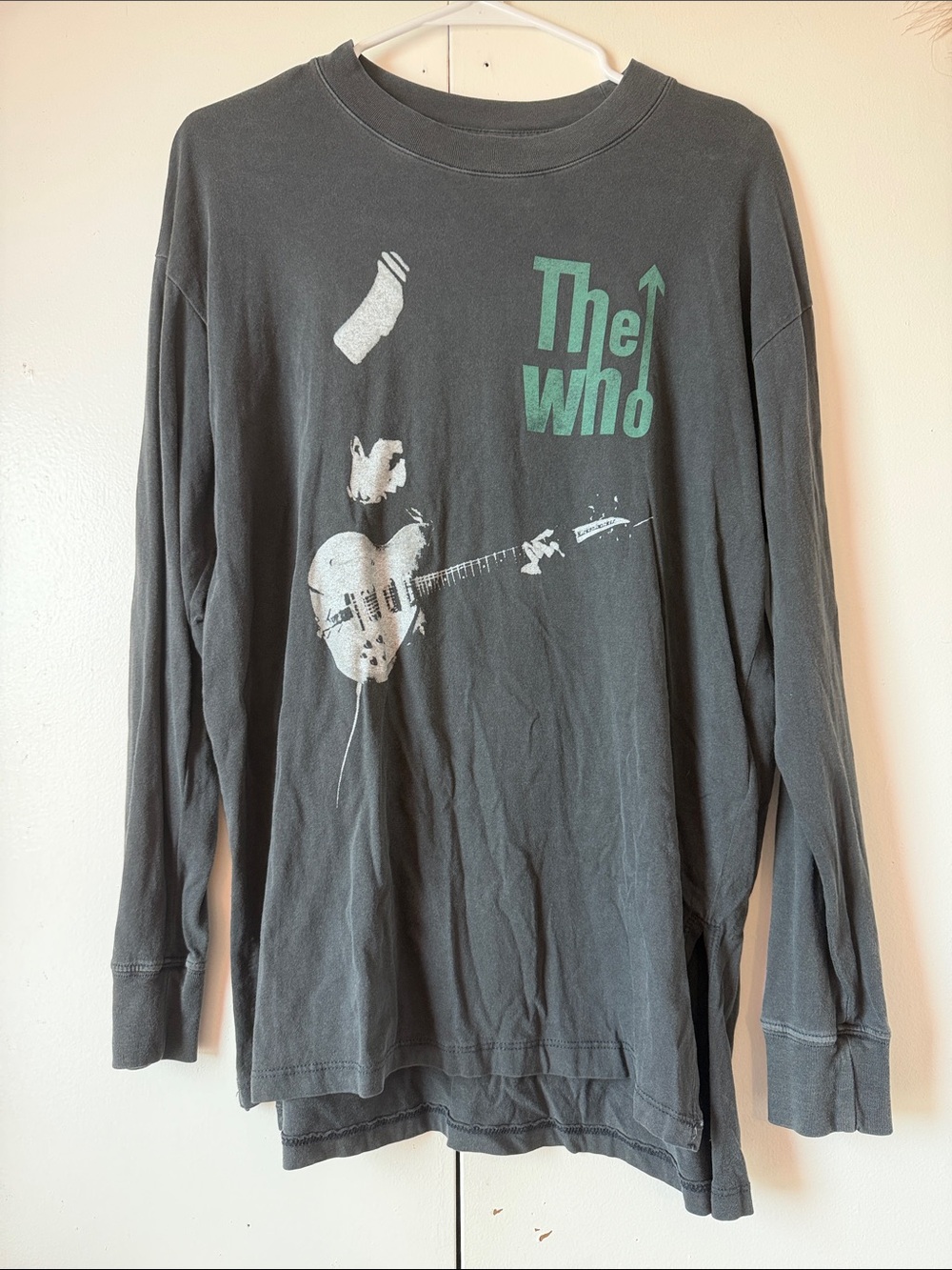 Abercrombie & Fitch Black Long-Sleeve The Boyfriend Tee Soft A&F Tee “The Who”